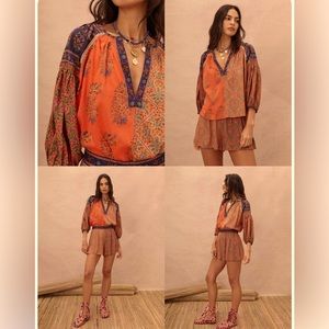 Boteh “Calla” smock blouse & matching short